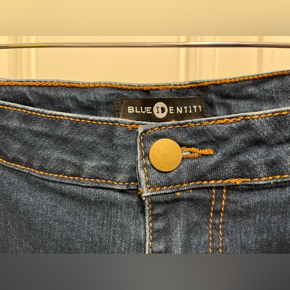 Blue Identity 16W Straight Leg/Skinny 5-pocket Jeans, dark blue wash - Picture 2 of 9